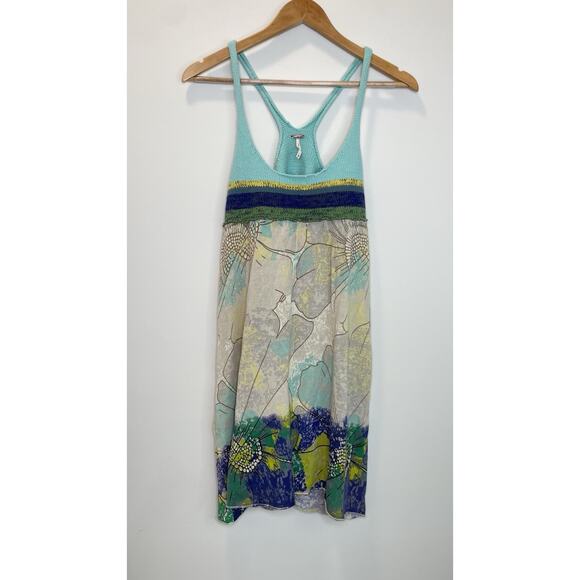 Free People Y2K ASO Selena Gomez as Alex Russo Knit Floral Tunic Dress Sz XS - Picture 3 of 16